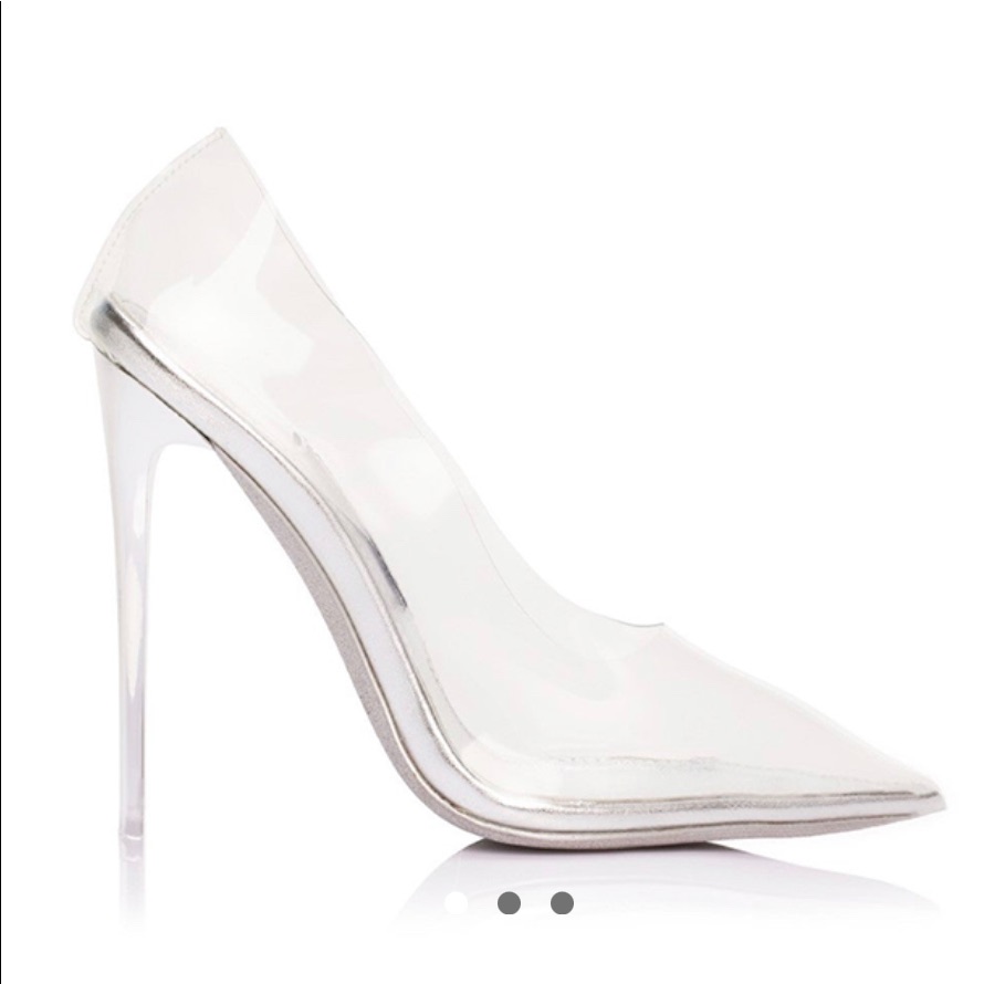 Fancy Stiletto (Silver) Pump